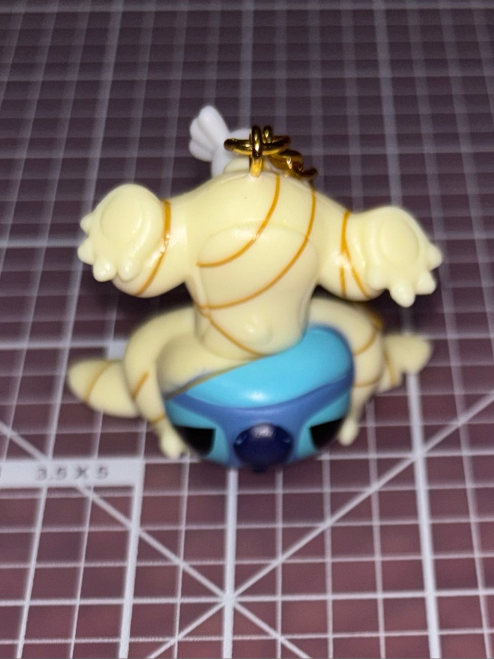 Handmade Upside Down Mummy Stitch Keychain